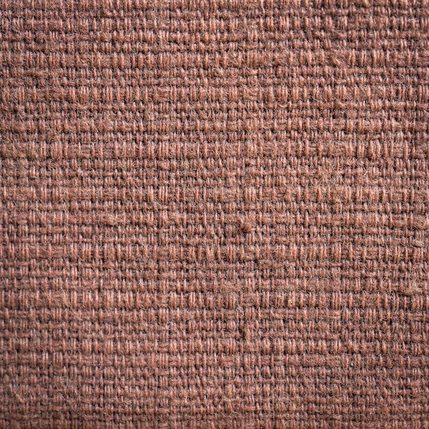 Close up brown fabric texture and background