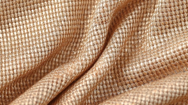 Close up of a brown fabric texture for use as a background