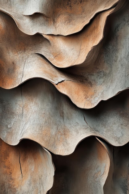 Photo a close up of the brown rock formation