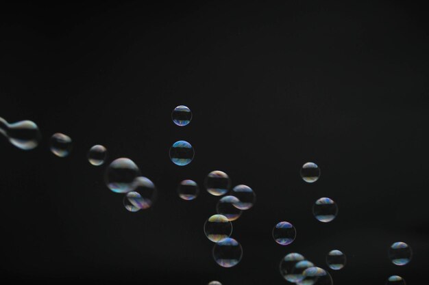 Photo close-up of bubbles