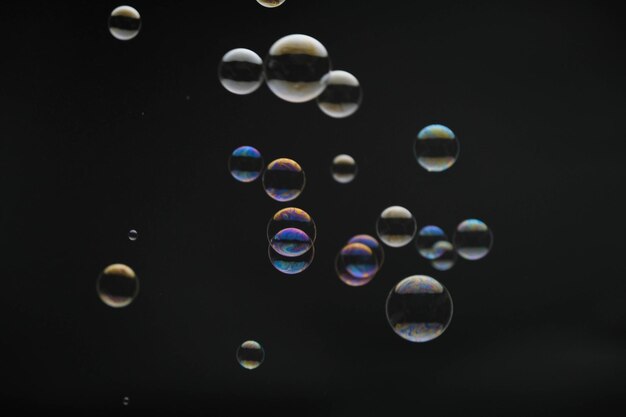 Photo close-up of bubbles