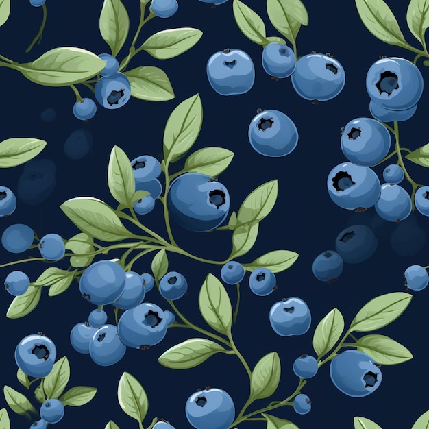 a close up of a bunch of blueberries on a branch generative ai