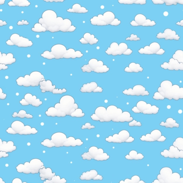 A close up of a bunch of clouds on a blue sky generative ai