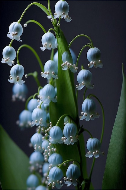 Close up of a bunch of flowers in a vase generative ai