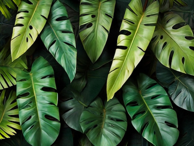 a close up of a bunch of green leaves with the word  in the middle