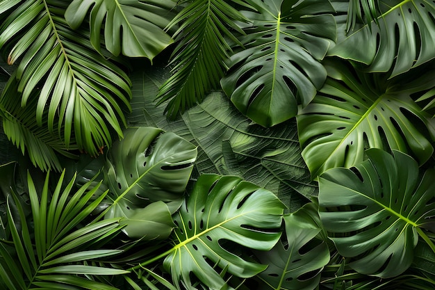 A close up of a bunch of green leaves