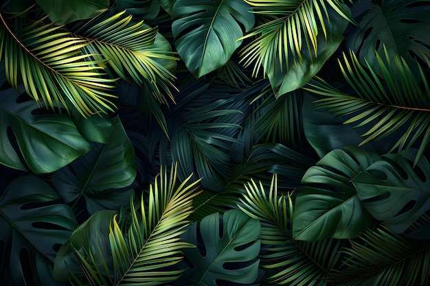 A close up of a bunch of green leaves