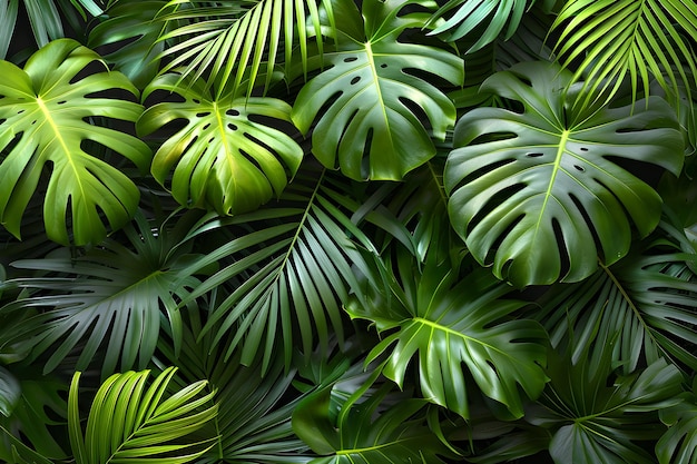 A close up of a bunch of green leaves