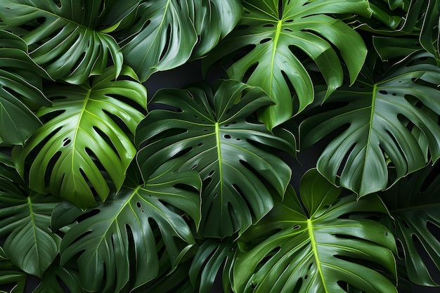 A close up of a bunch of green leaves