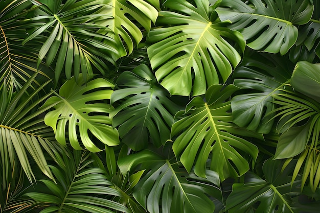 A close up of a bunch of green leaves