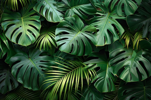 A close up of a bunch of green leaves