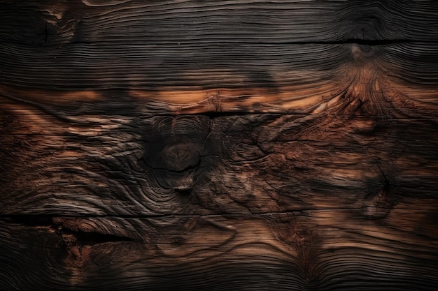 A close up of a burnt wood with a dark texture