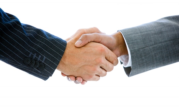 Close up of a business people shaking hands