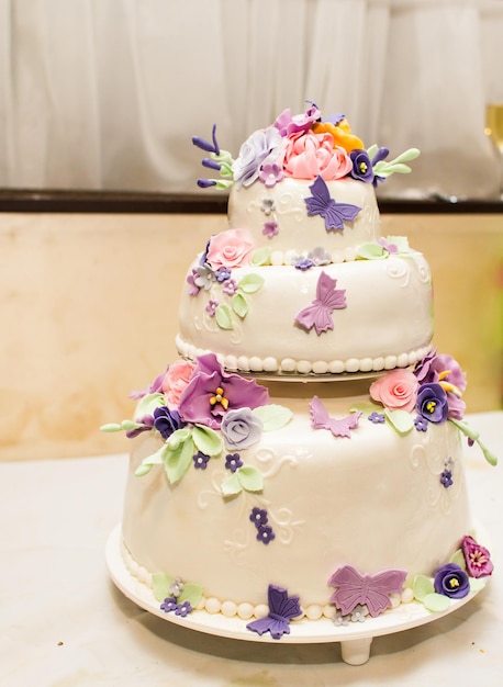 Close-up of cake on table