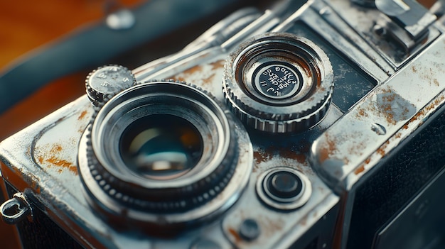 Photo a close up of a camera with the word f on it