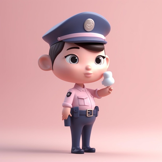 A close up of a cartoon character holding a cell phone generative ai