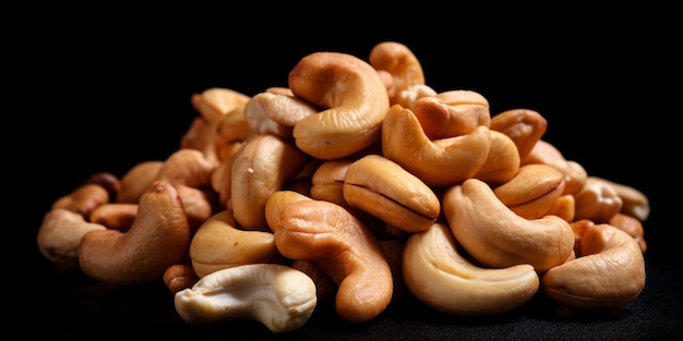 Close up of cashew nut background