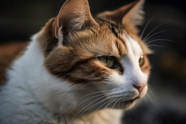 close up of a cat Generative AI