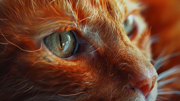 Photo a close up of a cats eye with a green eye