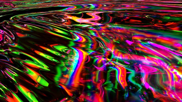 Close up on cheerful colorful liquid