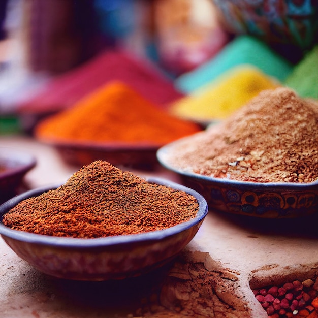 Close up of chilli powder