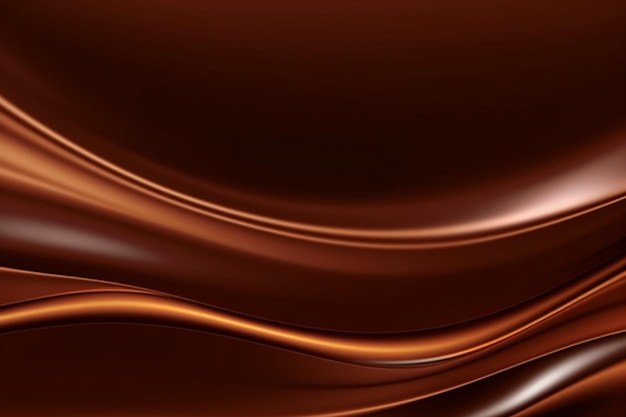 A close up of a chocolate with a brown background