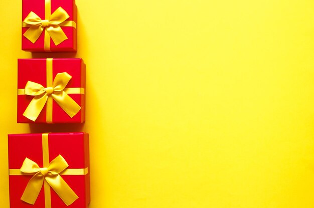 Photo close-up of christmas decoration against yellow background