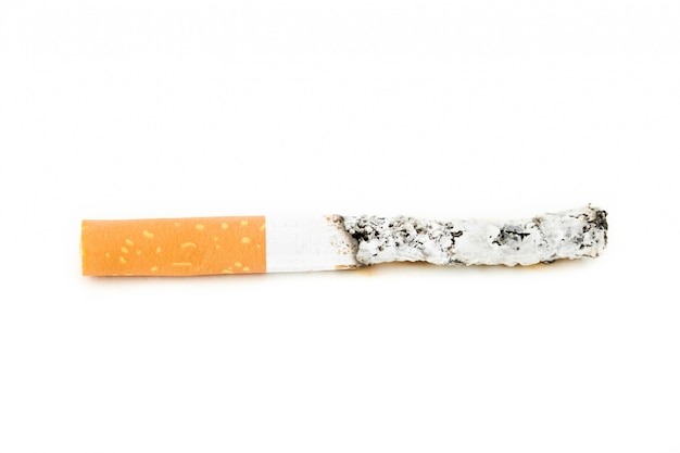 Close up of cigarette put out