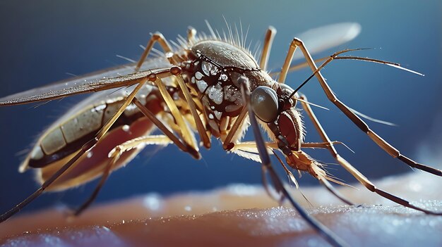 Photo a close up of a cockroach with a bottle of water in the background