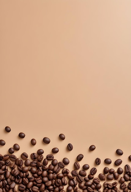 Photo a close up of coffee beans on a table