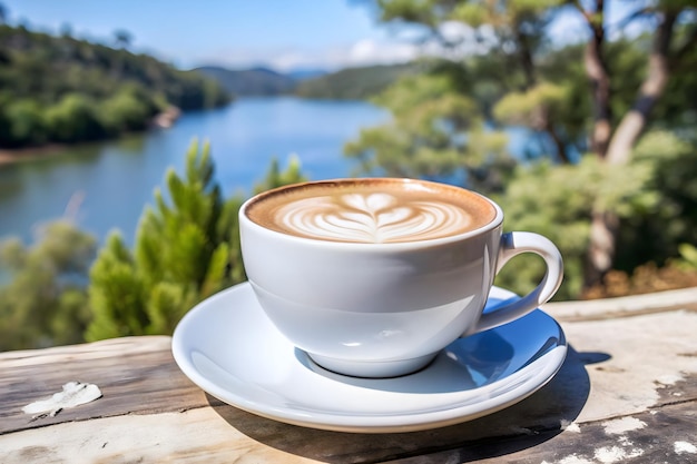 Close up of a coffee cup