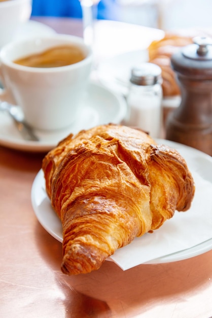 Close-up of coffee served on table