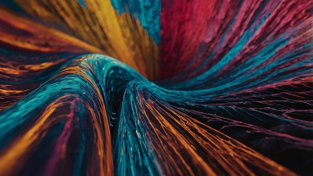 a close up of a colorful hair dye