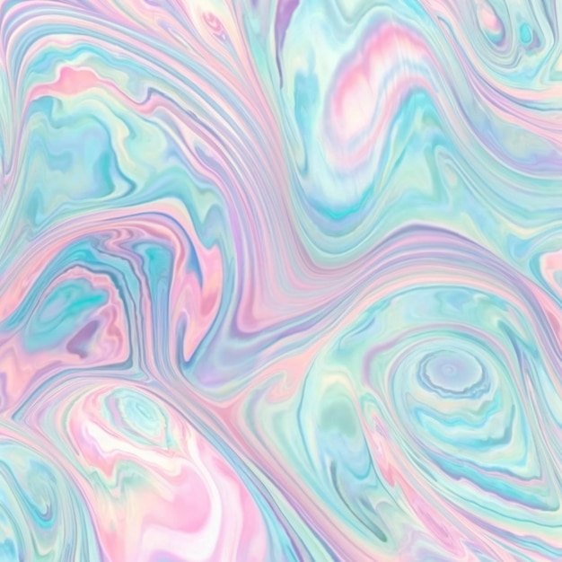 A close up of a colorful marble pattern with a pink and blue background generative ai