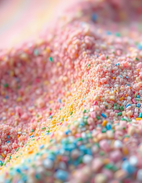 a close up of a colorful sprinkle covered in colorful sprinkles