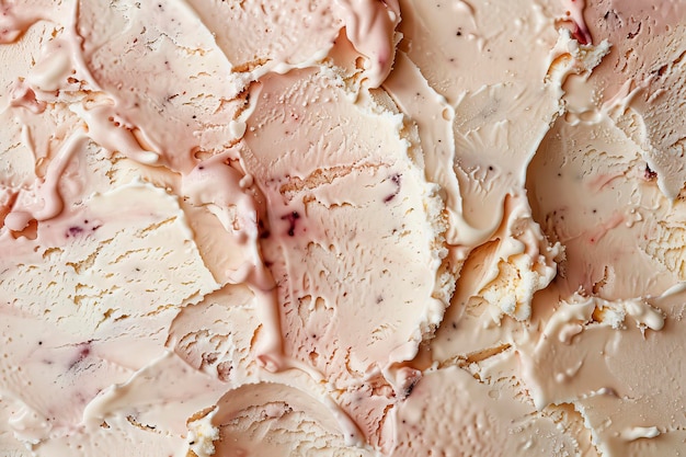 Photo close up of a colorful surface texture of berry ice cream