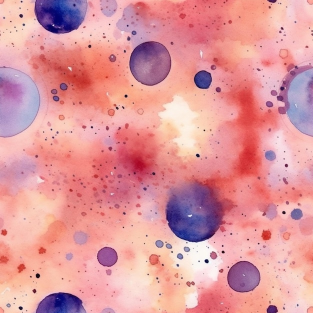 A close up of a colorful watercolor painting of a bunch of bubbles generative ai