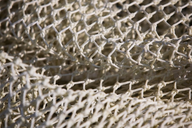 Close up commercial fishing netting