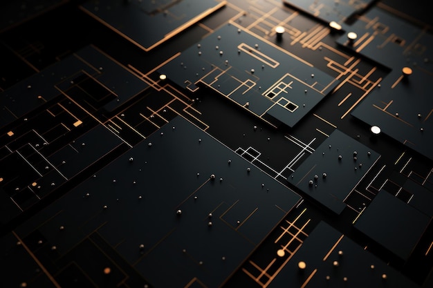 Close Up of Computer Circuit Board