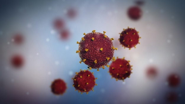 Close up on Coronavirus covid-19