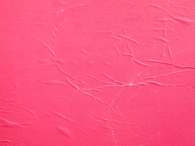 Close-up crumbled pink paper