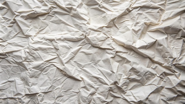 Photo close up of a crumpled sheet of crumpled paper