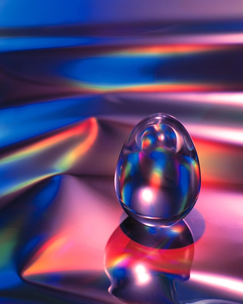 Close-up of crystal ball