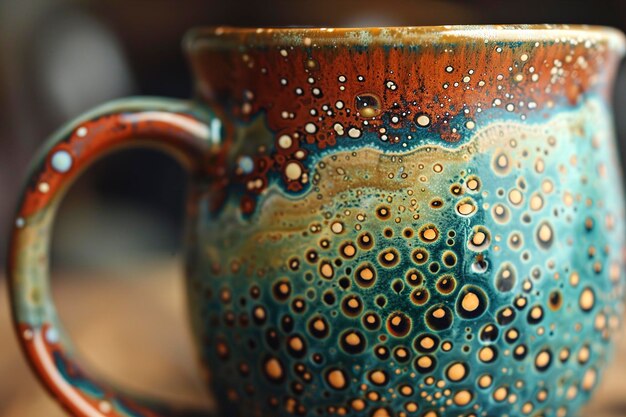 A close up of a cup