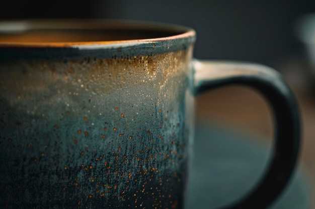 A close up of a cup