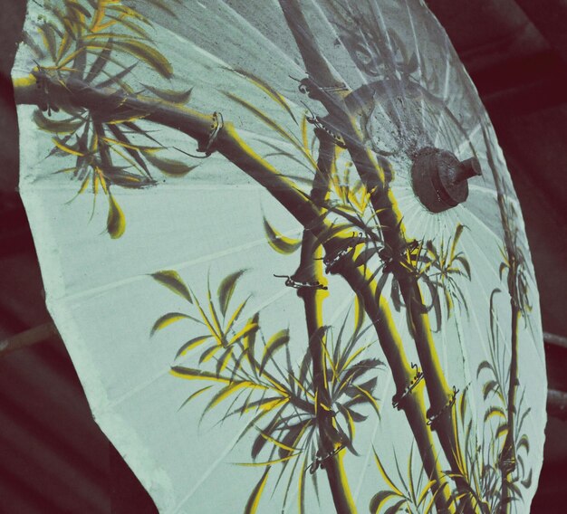 Photo close-up of design on umbrella