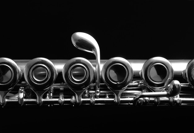 Close Up Details Of Clarinet