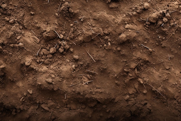 Close Up of Dirt Field With Grass