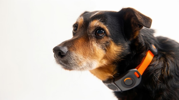 Close Up of a Dog Wearing a Collar