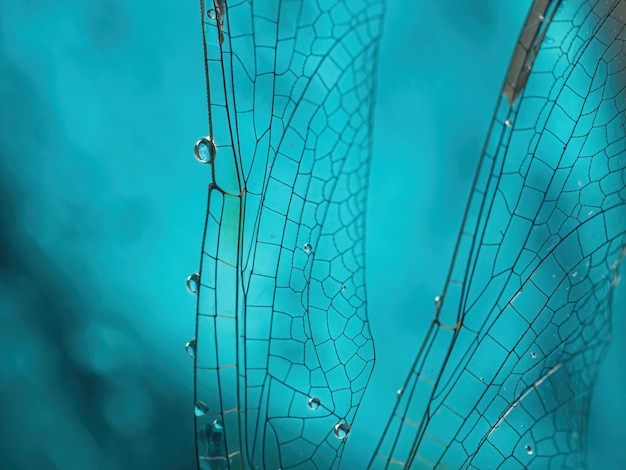 Close Up of a Dragonfly Wing